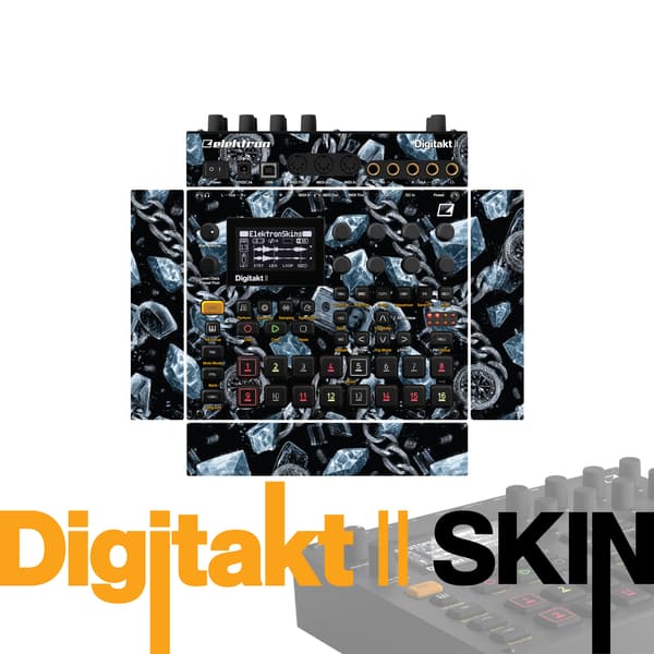 Ice Diamond Chain vinyl skin for Elektron Digitakt II