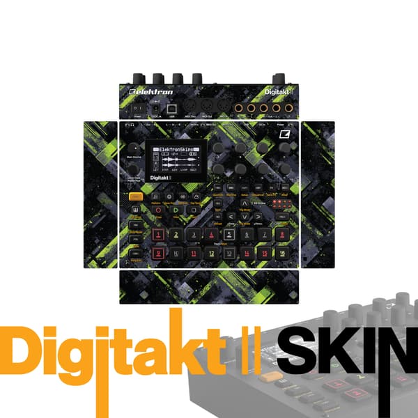 Lime Tactical Strike vinyl skin for Elektron Digitakt II