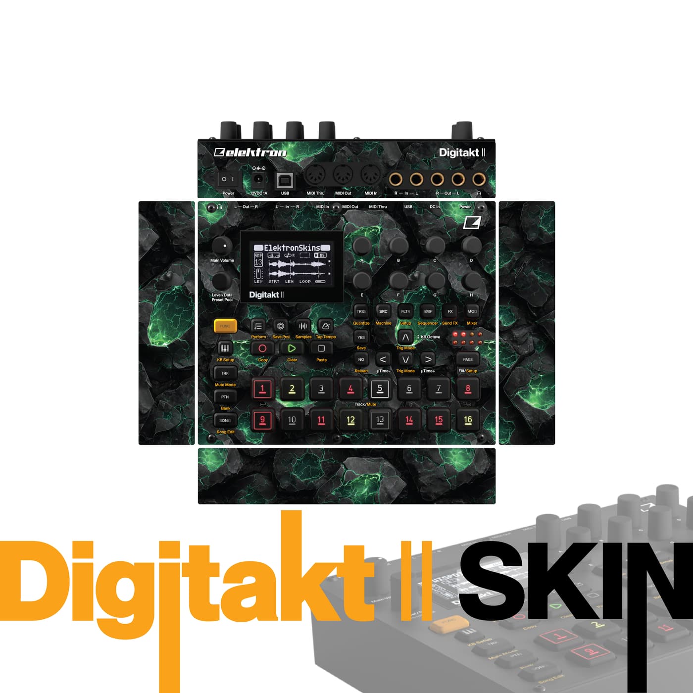 Storm Circuit vinyl skin for Elektron Digitakt II